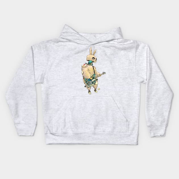 Rabbit Rock Kids Hoodie by jesse.lonergan